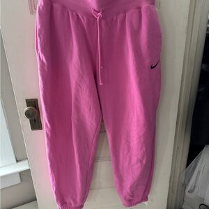 Nike women’s  Bright Pink Joggers